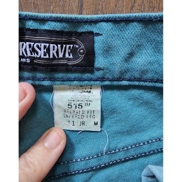 Vintage Y2K 90s Levi's 515 Special Reserve Relaxed Fit Tapered Leg‎ Teal Green - Picture 9 of 9